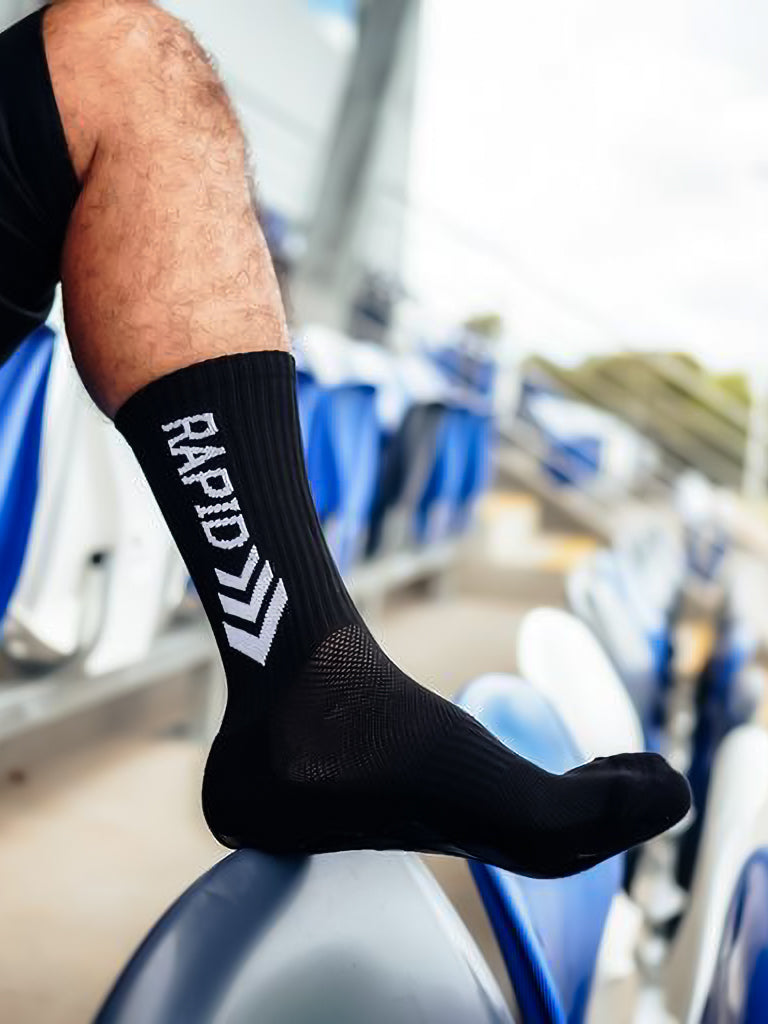 Buy Rapid Sox - Performance Mid-Calf Grip Socks (Black - Limited